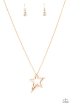 Load image into Gallery viewer, Light Up The Sky - Gold Necklace - Paparazzi - Dare2bdazzlin N Jewelry
