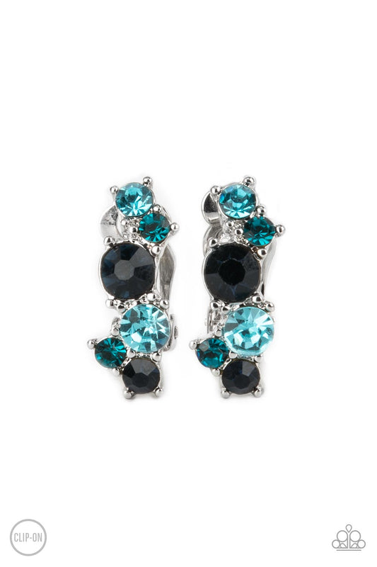 Cosmic Celebration - Blue Earring - Paparazzi - Dare2bdazzlin N Jewelry