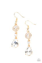 Load image into Gallery viewer, Graceful Glimmer - Gold Earring - Paparazzi - Dare2bdazzlin N Jewelry
