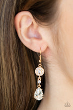 Load image into Gallery viewer, Graceful Glimmer - Gold Earring - Paparazzi - Dare2bdazzlin N Jewelry
