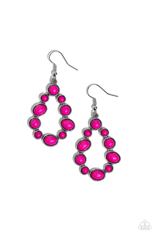 POP-ular Party - Pink Earring - Paparazzi - Dare2bdazzlin N Jewelry