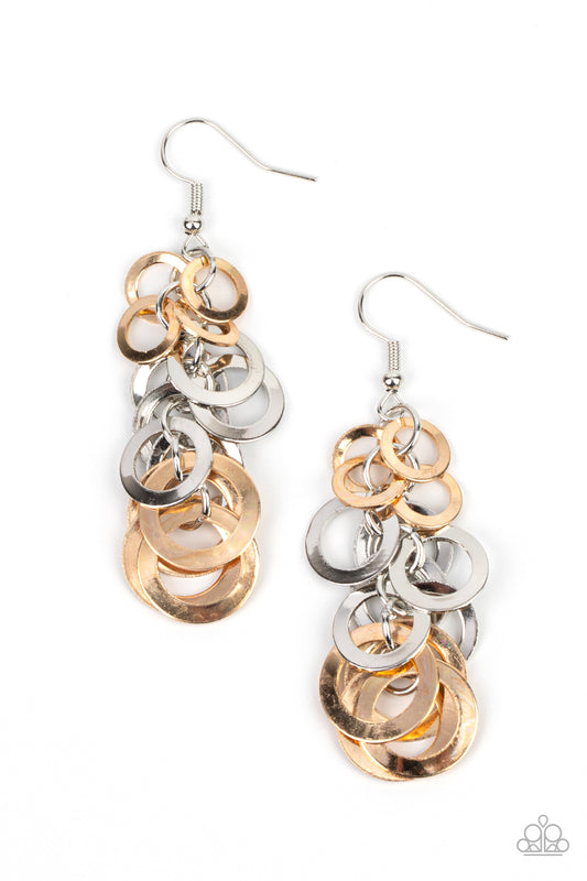 Closed Circuit Sass - Multi Earring - Paparazzi - Dare2bdazzlin N Jewelry
