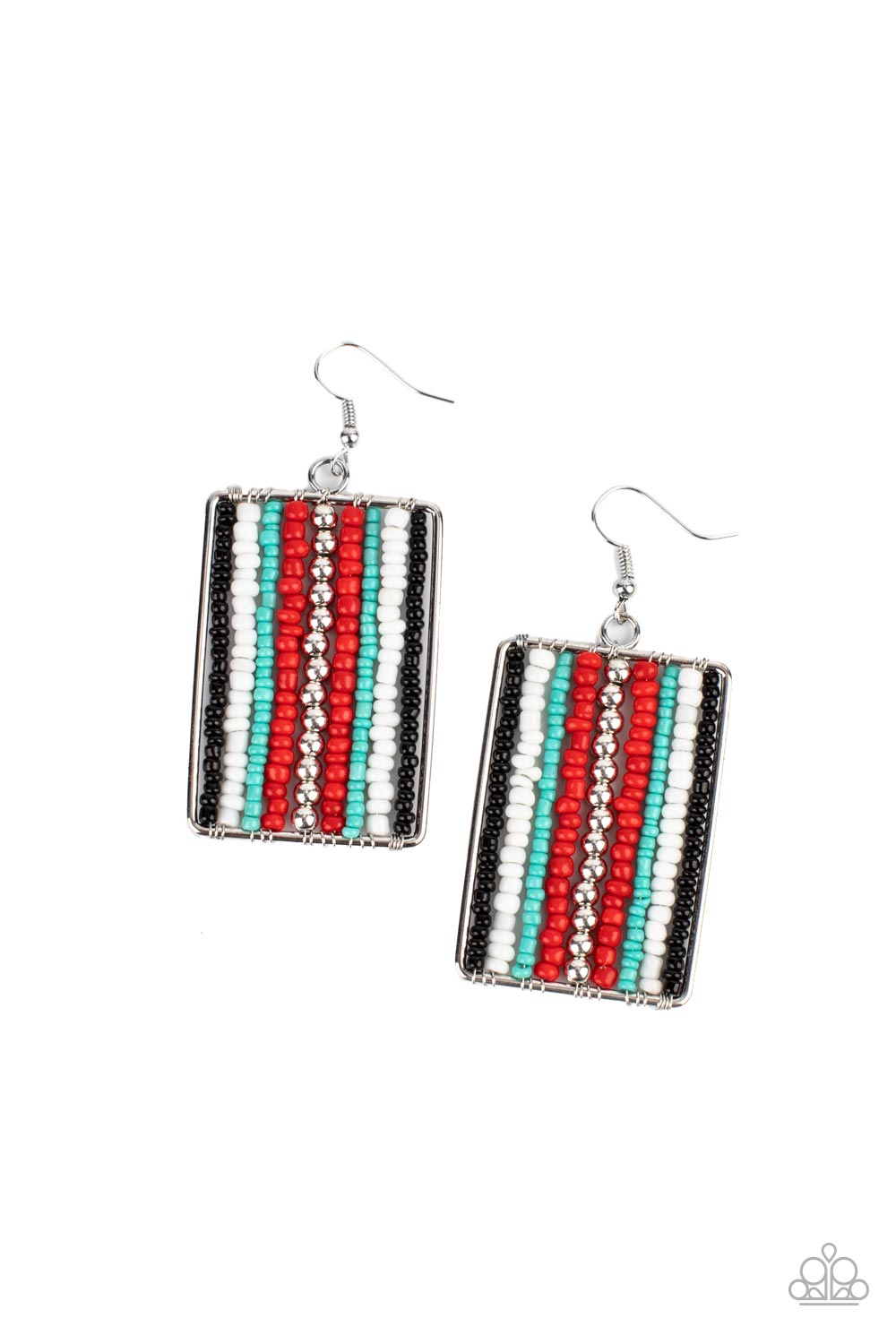 Beadwork Wonder - Red Earring - Paparazzi - Dare2bdazzlin N Jewelry
