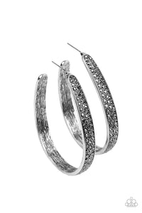 Bossy and Glossy - Silver Earring - Paparazzi - Dare2bdazzlin N Jewelry