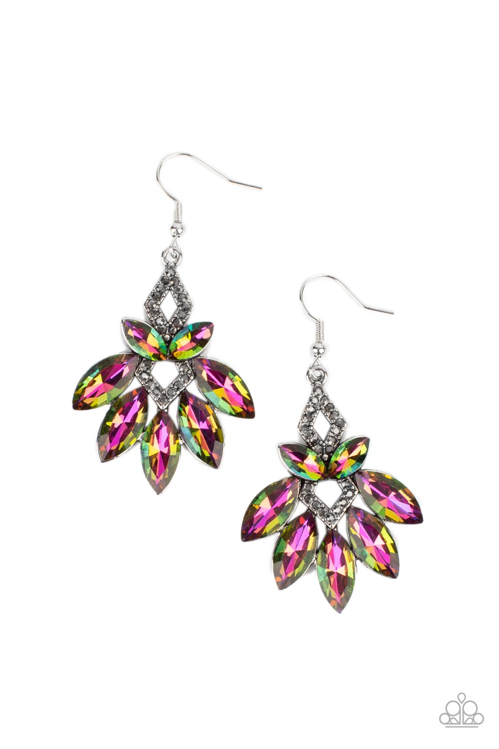 Galaxy Grandeur - Multi Earring - Paparazzi - Dare2bdazzlin N Jewelry