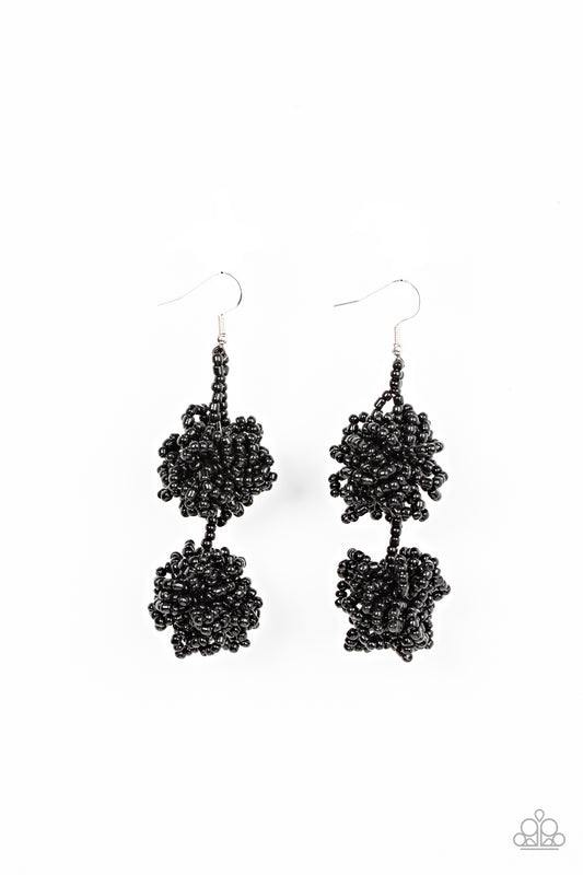 Celestial Collision - Black Earring - Paparazzi - Dare2bdazzlin N Jewelry
