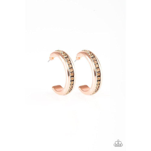 5th Avenue Fashionista - Copper Earring - Paparazzi - Dare2bdazzlin N Jewelry
