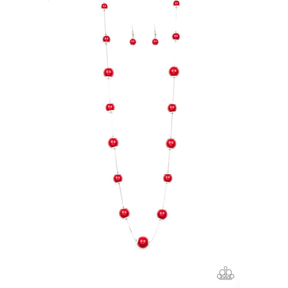 5th Avenue Frenzy Red Necklace - Paparazzi - Dare2bdazzlin N Jewelry