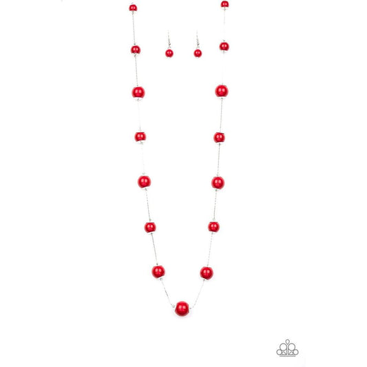5th Avenue Frenzy Red Necklace - Paparazzi - Dare2bdazzlin N Jewelry