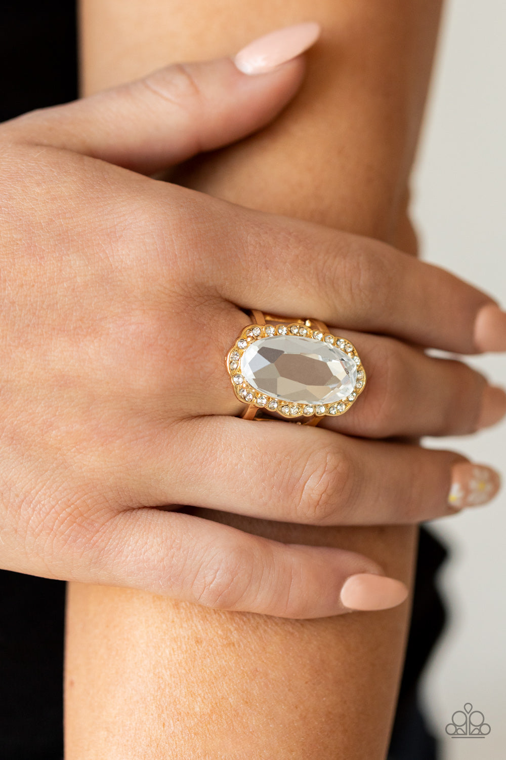 BLING to Heel - Gold Ring - Paparazzi - Dare2bdazzlin N Jewelry