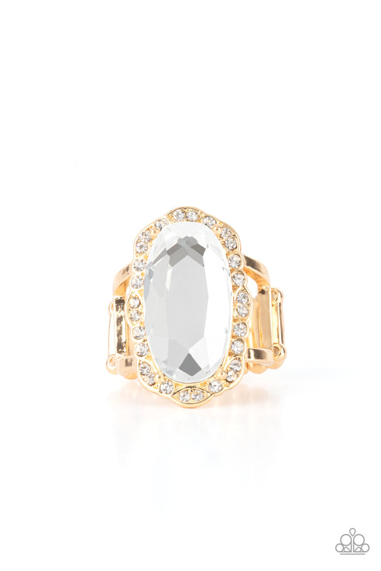 BLING to Heel - Gold Ring - Paparazzi - Dare2bdazzlin N Jewelry