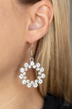 Load image into Gallery viewer, Champagne Bubbles - White Earring - Paparazzi - Dare2bdazzlin N Jewelry
