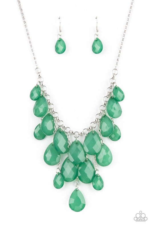Front Row Flamboyance - Green - Paparazzi - Dare2bdazzlin N Jewelry