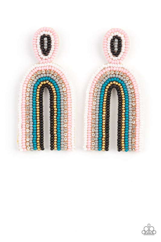 Rainbow Remedy - Multi Earring - Paparazzi - Dare2bdazzlin N Jewelry