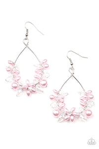 Marina Banquet - Pink Earring - Paparazzi - Dare2bdazzlin N Jewelry