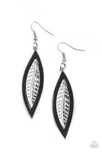 Load image into Gallery viewer, Leather Lagoon - Black Earring - Paparazzi - Dare2bdazzlin N Jewelry
