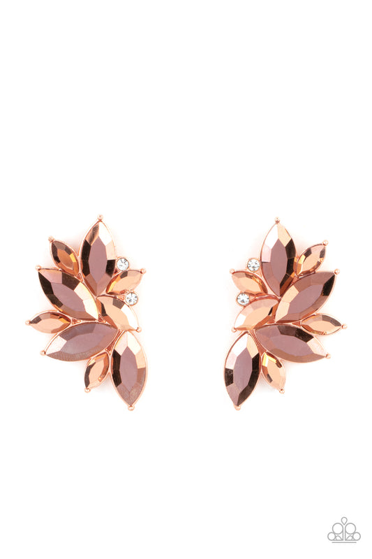 Instant Iridescence - Copper Earring - Paparazzi - Dare2bdazzlin N Jewelry