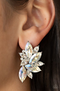 Instant Iridescence - White Earring - Paparazzi - Dare2bdazzlin N Jewelry