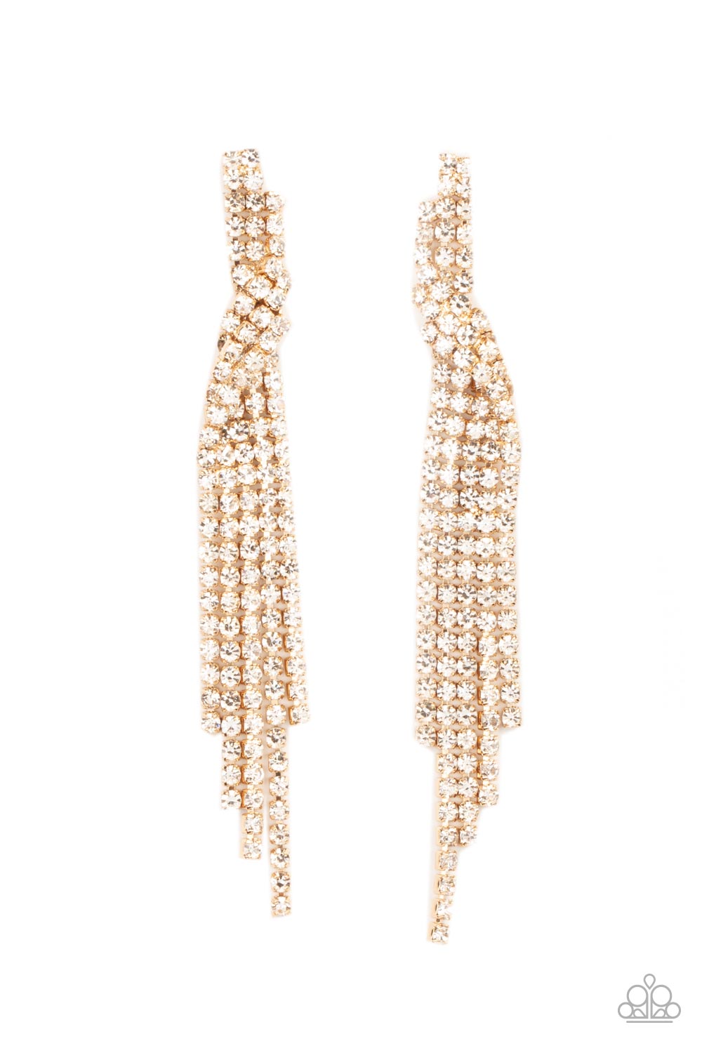 Cosmic Candescence - Gold Earring - Paparazzi - Dare2bdazzlin N Jewelry