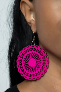 Island Sun - Pink Earring - Paparazzi - Dare2bdazzlin N Jewelry