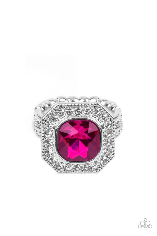 Title Match - Pink Ring - Paparazzi - Dare2bdazzlin N Jewelry