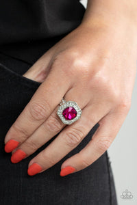 Title Match - Pink Ring - Paparazzi - Dare2bdazzlin N Jewelry