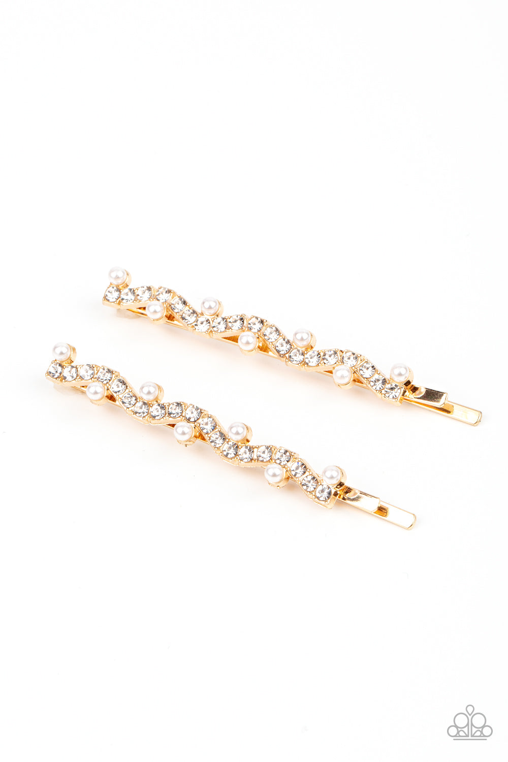 Ballroom Banquet - Gold Hairpin - Paparazzi - Dare2bdazzlin N Jewelry