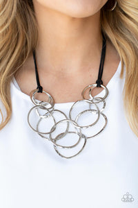 Spiraling Out of COUTURE - Silver Necklace - Paparazzi - Dare2bdazzlin N Jewelry
