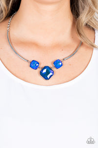 Divine IRIDESCENCE - Blue Necklace - Paparazzi - Dare2bdazzlin N Jewelry