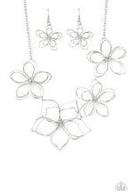 Load image into Gallery viewer, Flower Garden Fashionista - Silver Necklace - Paparazzi - Dare2bdazzlin N Jewelry
