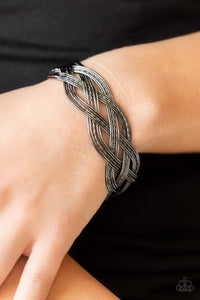 Get Your Wires Crossed - Black Bracelets - Dare2bdazzlin N Jewelry