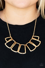 Load image into Gallery viewer, Full-Fledged Framed - Gold Necklace - Paparazzi - Dare2bdazzlin N Jewelry
