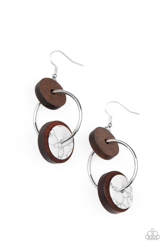 Artisanal Aesthetic - White Earring - Paparazzi - Dare2bdazzlin N Jewelry