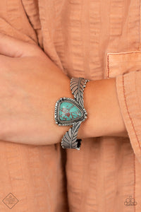 Desert Roost - Blue Bracelet - Paparazzi - Dare2bdazzlin N Jewelry