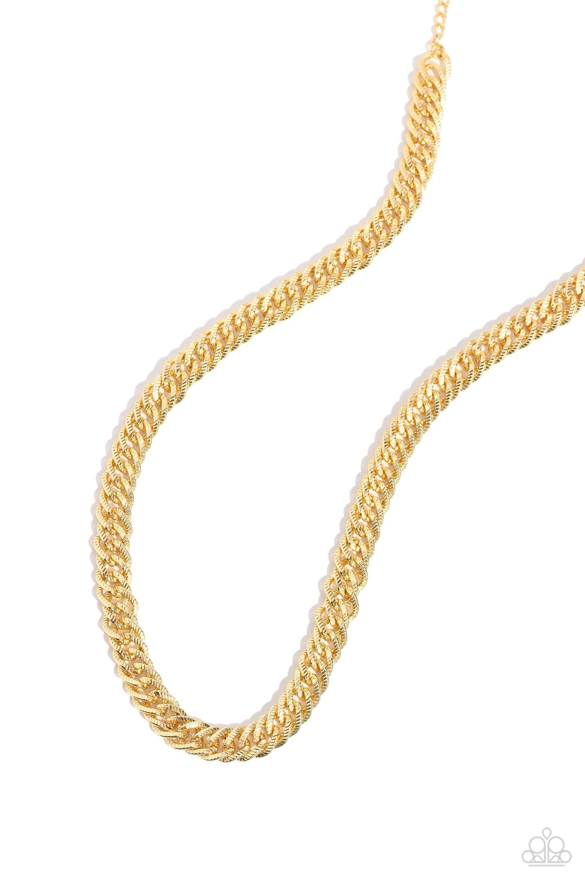 In The END ZONE - Gold Necklace - Paparazzi - Dare2bdazzlin N Jewelry