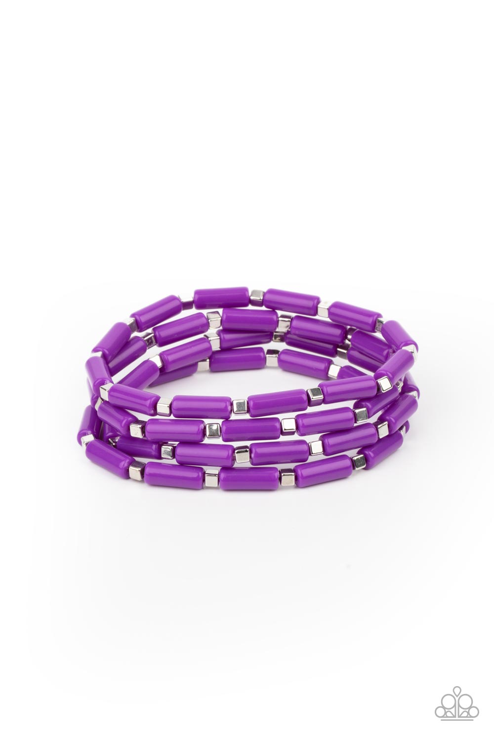 Radiantly Retro - Purple Bracelet - Paparazzi - Dare2bdazzlin N Jewelry