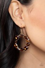 Load image into Gallery viewer, GLOWING in Circles - Brown Earring - Paparazzi - Dare2bdazzlin N Jewelry
