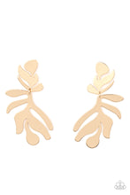 Load image into Gallery viewer, Palm Picnic - Gold Earring - Paparazzi - Dare2bdazzlin N Jewelry
