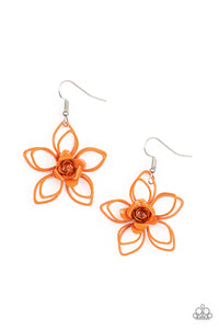 Botanical Bonanza - Orange Earring - Paparazzi - Dare2bdazzlin N Jewelry