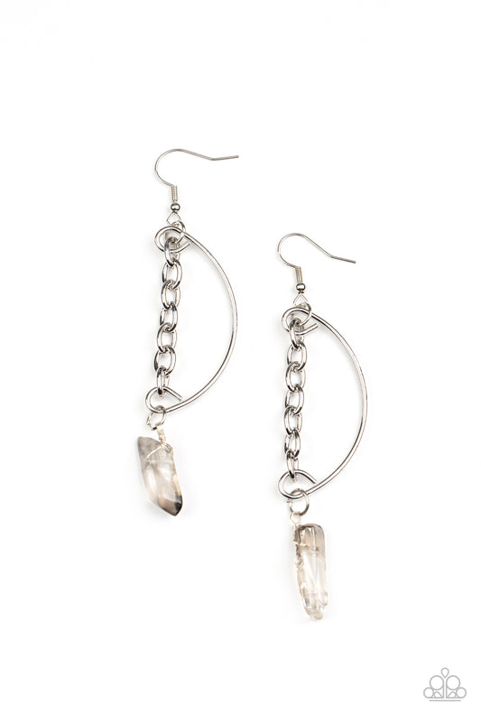 Yin to My Yang - Silver Earring - Paparazzi - Dare2bdazzlin N Jewelry
