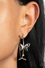 Load image into Gallery viewer, Full Out Flutter - White Earring - Paparazzi - Dare2bdazzlin N Jewelry
