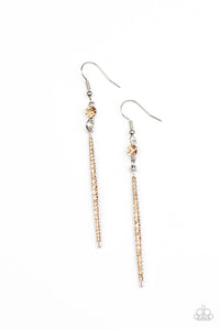 Skyscraping Shimmer - Brown Earring - Paparazzi - Dare2bdazzlin N Jewelry