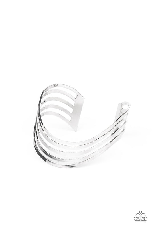 Tantalizingly Tiered - Silver Bracelet - Paparazzi - Dare2bdazzlin N Jewelry