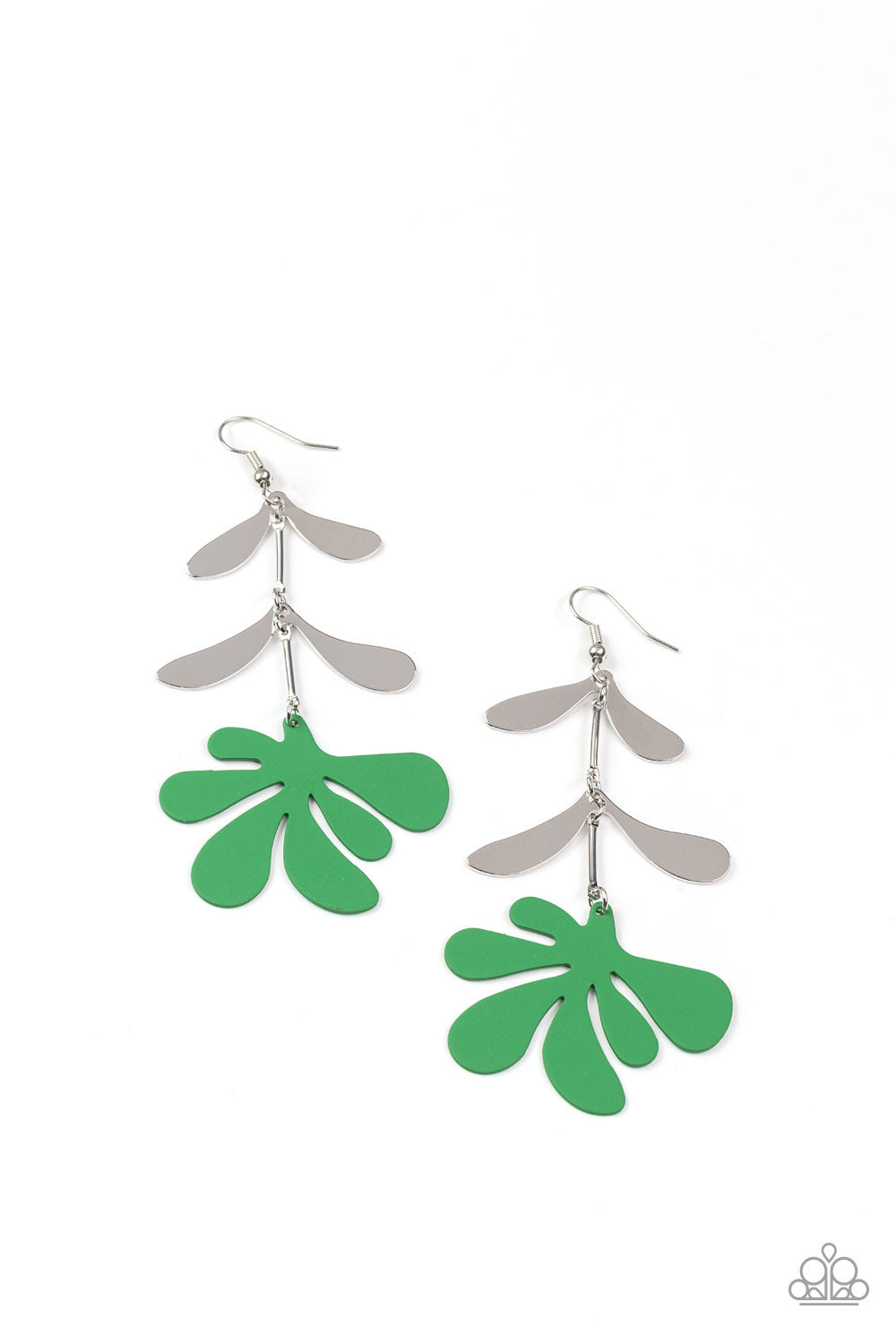 Palm Beach Bonanza - Green Earring - Paparazzi - Dare2bdazzlin N Jewelry