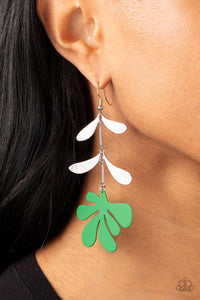Palm Beach Bonanza - Green Earring - Paparazzi - Dare2bdazzlin N Jewelry