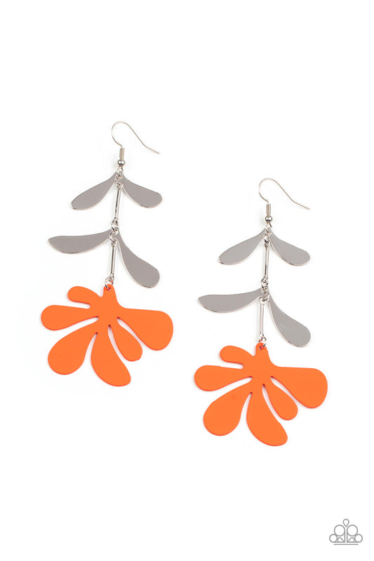 Palm Beach Bonanza - Orange Earring - Paparazzi - Dare2bdazzlin N Jewelry