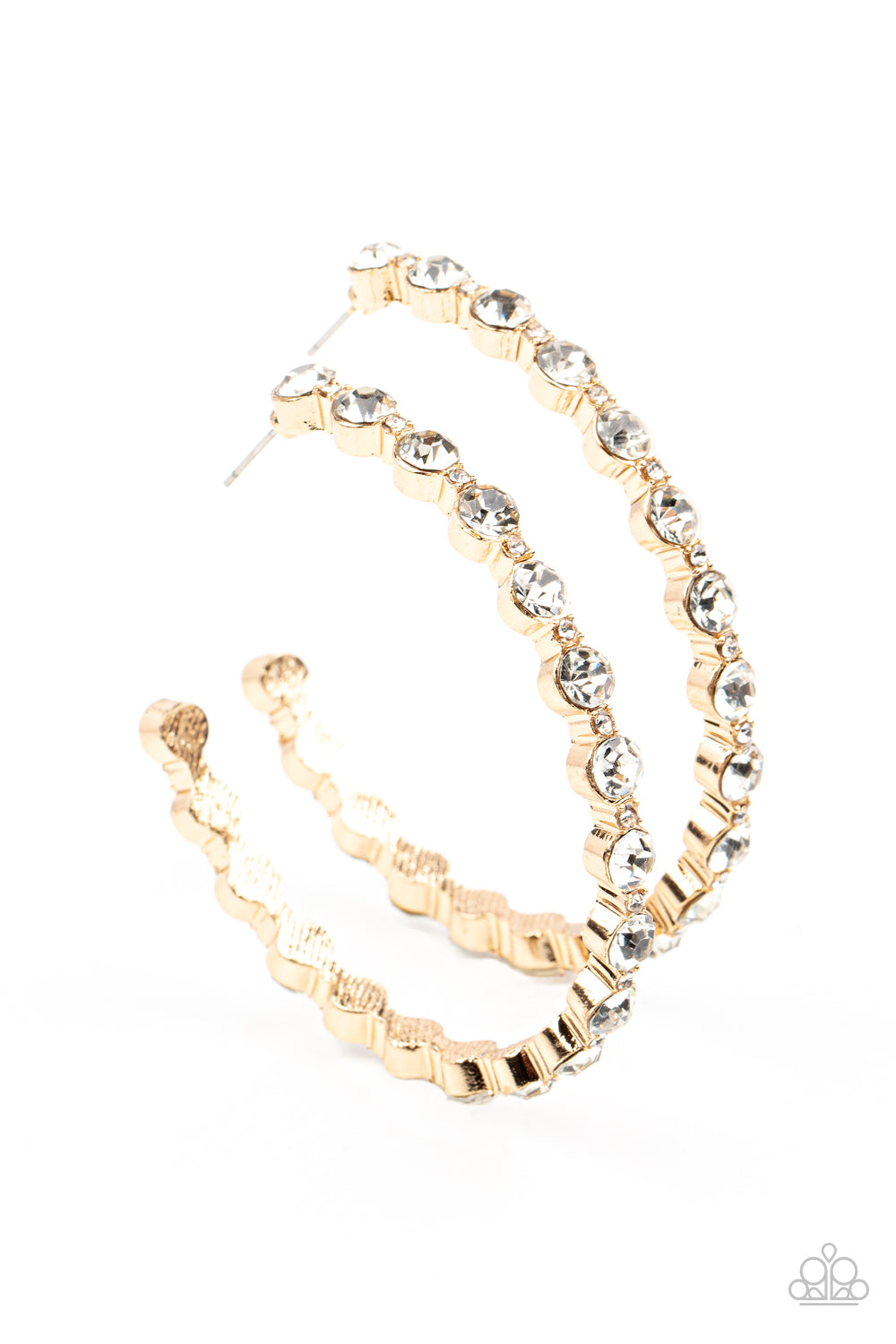 Royal Reveler - Gold Earring - Paparazzi - Dare2bdazzlin N Jewelry