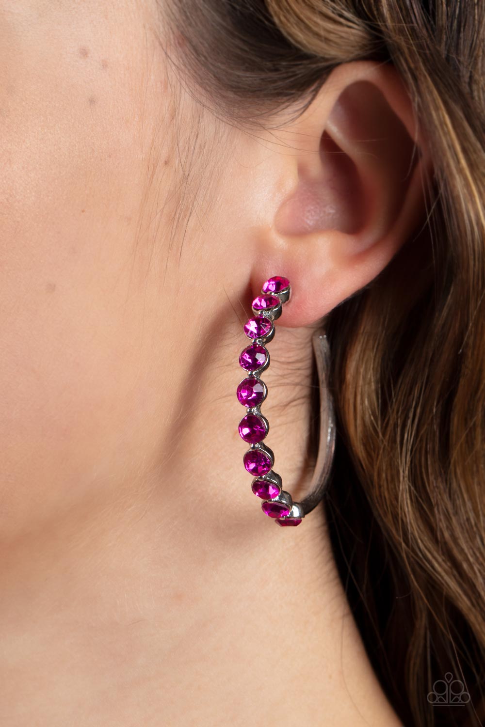 Photo Finish - Pink Earring - Paparazzi - Dare2bdazzlin N Jewelry