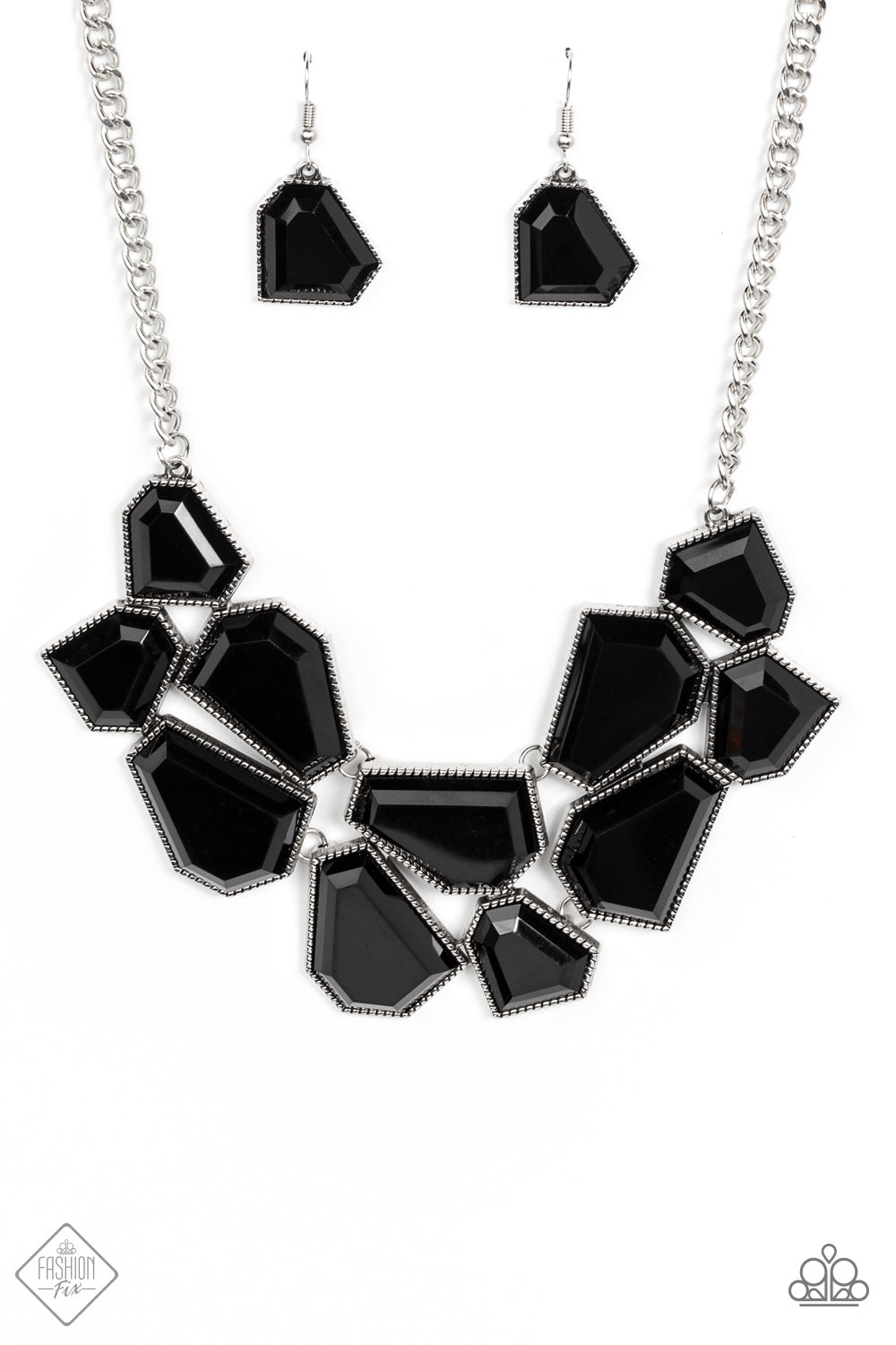 Double-DEFACED - Black Necklace - Paparazzi - Dare2bdazzlin N Jewelry