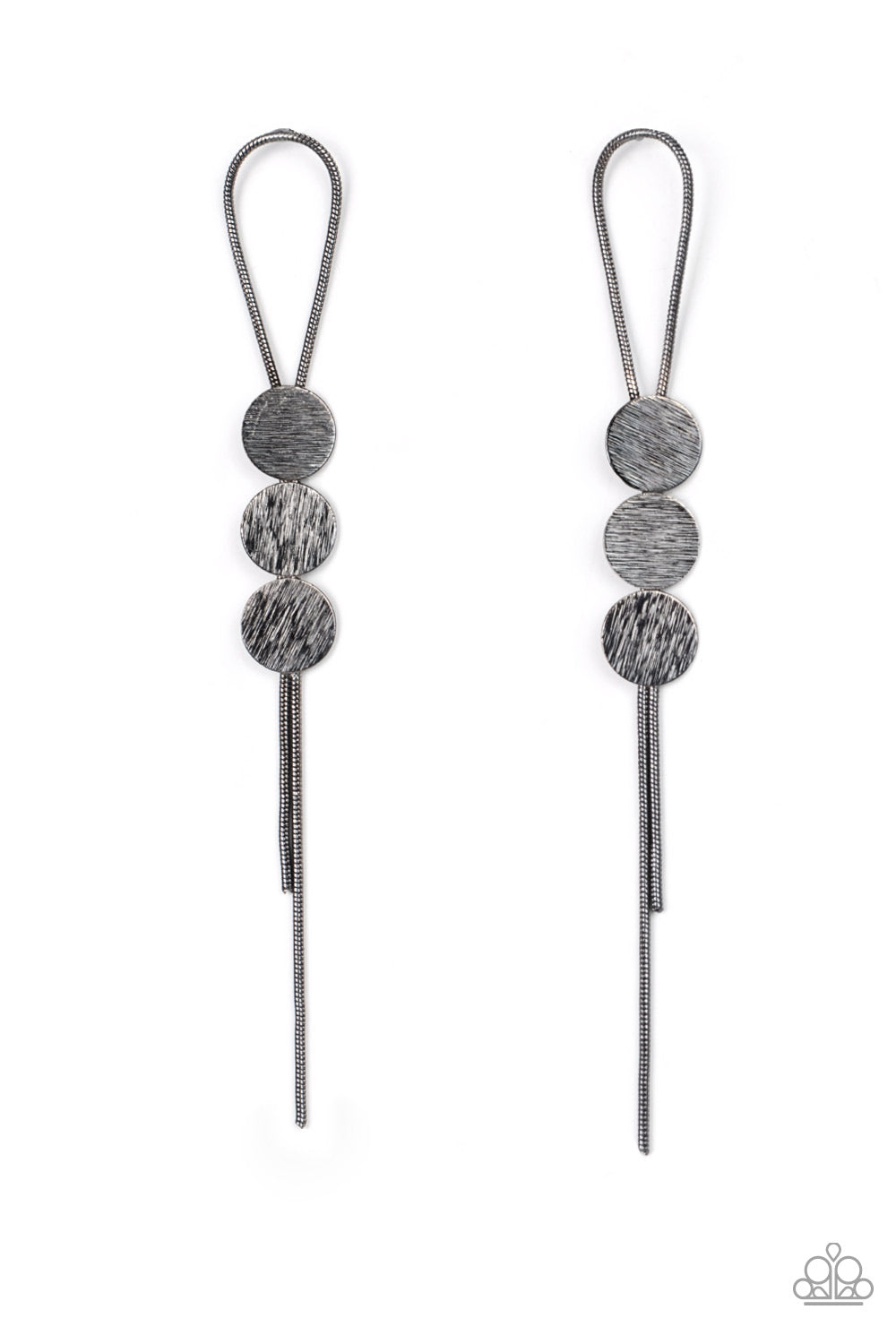 Bolo Beam - Black Earring - Paparazzi - Dare2bdazzlin N Jewelry
